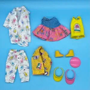 California Dream Barbie Clothes and Accessories Lot from 1987