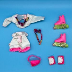 Flicker n Flash Barbie Rollerblade Outfit and Accessories Lot 1991