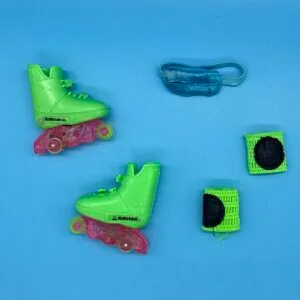 Flicker n Flash Barbie - Ken Rollerblade Accessories Lot 1991