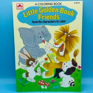 Little Golden Book Friends Colouring Book from 1984