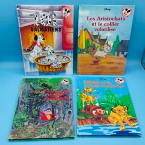 Walt Disney Book Club 1990s French Hardcover Book Lot