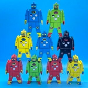 Schylling Wooden Stacking Robot Set