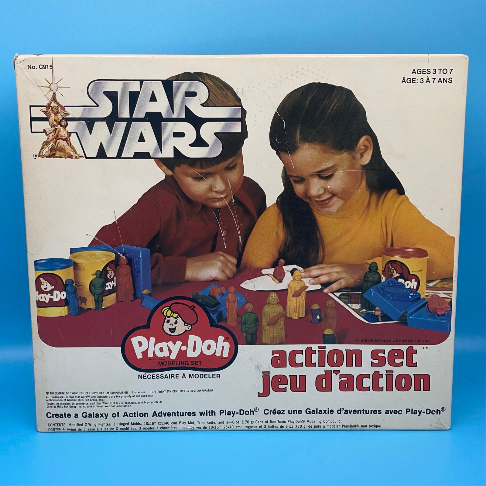 Star Wars Play-Doh Action Set from 1978 Incomplete