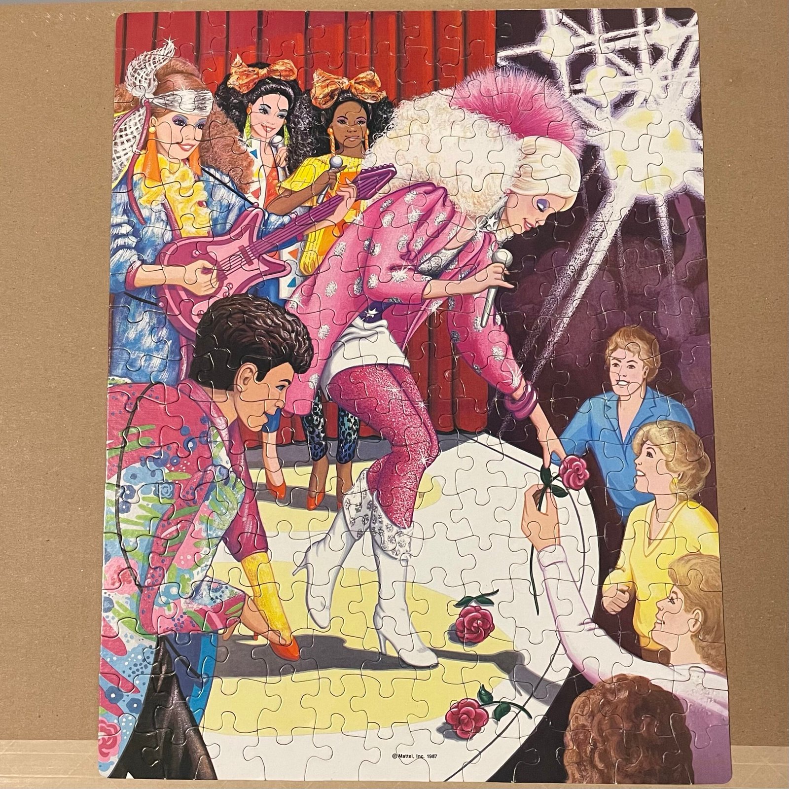 Barbie and the Rockers 200pc Jigsaw Puzzle from Golden 1987 - Image 2