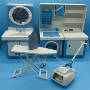 Fashion Doll Laundry and Cleaning Centre (Blue) Battery Operated from IMCO 1980s