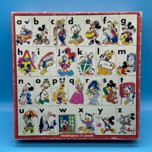 Disney Alphabet 26pc Jigsaw Puzzle from Waddingtons 1983